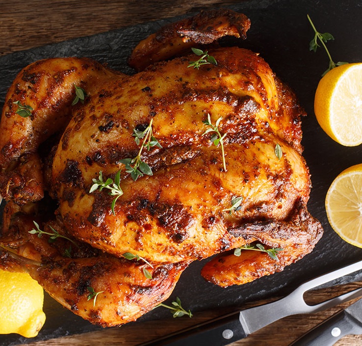 Pollo asado entero 