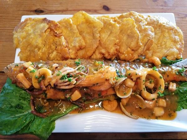 Corvina a lo macho 