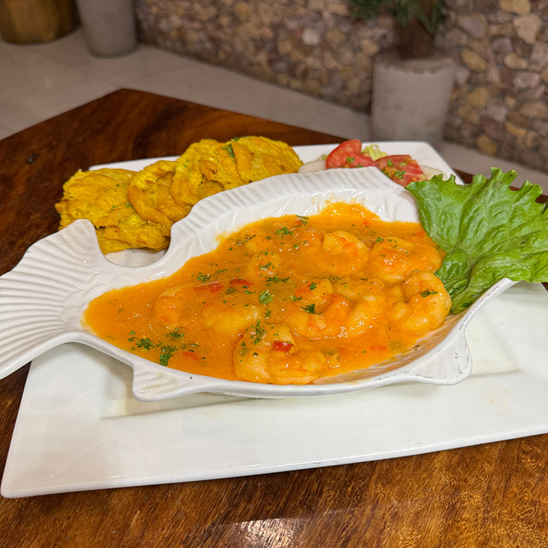 Miércoles camarones al ajillo